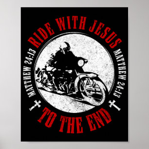 Bikerna Faith Ride med Jesus  Poster