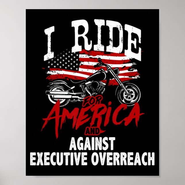 Bikerna för antitrumpning motstår exekveringsöverd poster (Framsidan)
