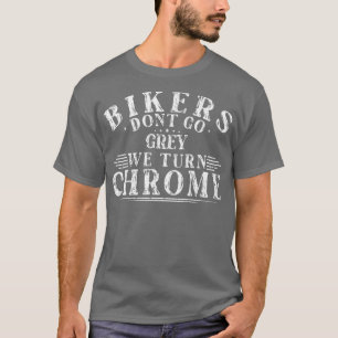 Bikerna går inte Grått vi vänder på färgbike T Shirt