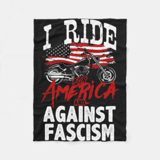 Bikerna mot fascismens protester fleecefilt