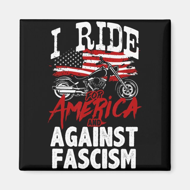 Bikerna mot fascismens protester magnet (Framsidan)