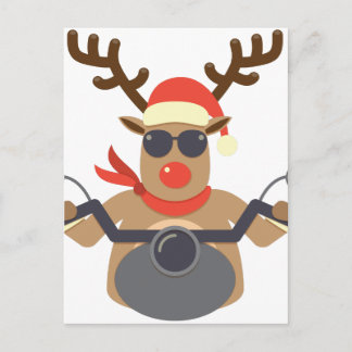 Bikerna Motorcykel i julklapp Helg Vykort