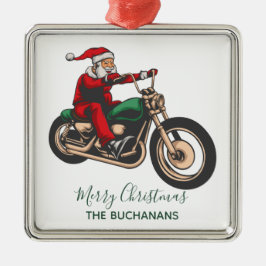 Bikerna personlig Familj jultomte Julgransprydnad Metall