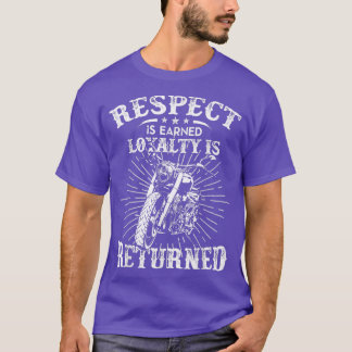Bikerna Respect Earned Loyalty returneras LUNT MT T Shirt