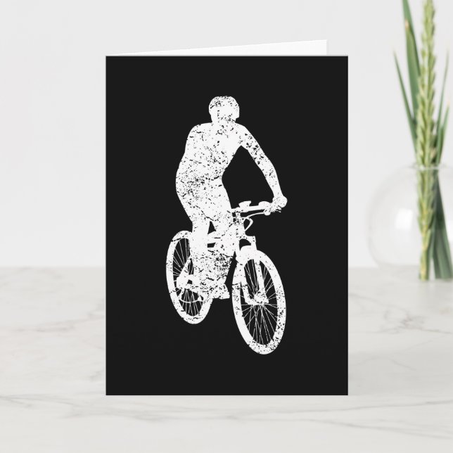 Bikerna Retro Gift för  Bike MTB Bike Mountain Kort (Framsida)