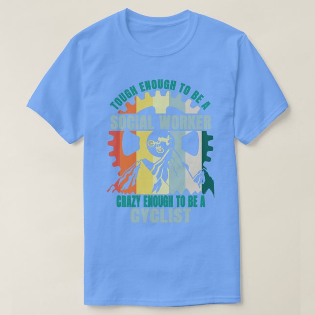 Bikerna Social Worker Design T Shirt (Design framsida)