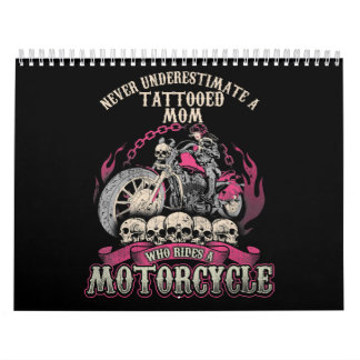Bikerna Tatto Mamma underskattar aldrig motorcykel Kalender