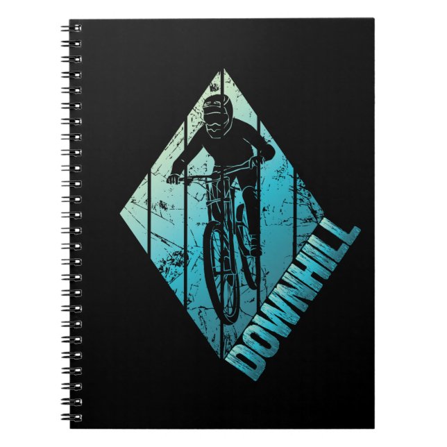 Bikerna Trail Biking Downhill Mountain Anteckningsbok (Framsidan)