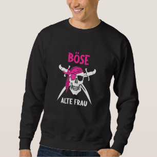 Bikerna Womens Grandma Grandmor Pensher Sarcasm Lång Ärmad Tröja