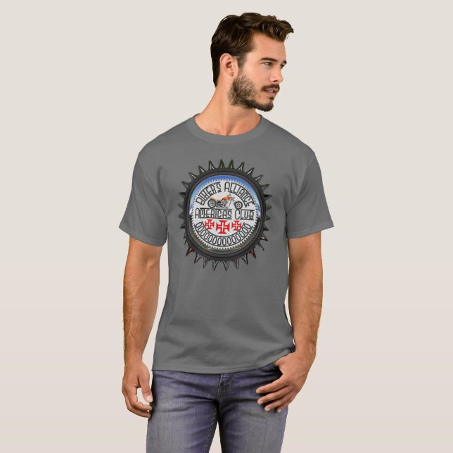 Bikernas alliansens Biker T-Shirt (Hel framsida)