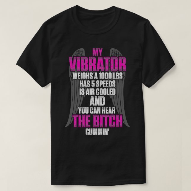 Bikernas Chick Hår den minsta motorcykelpresentati T Shirt (Design framsida)