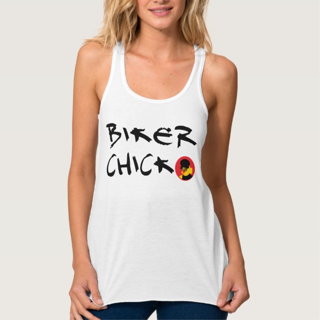 BIKERNAS CHICK LINNE MED RACERBACK  (Framsida)