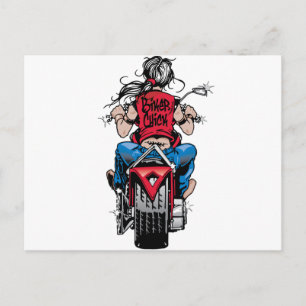 Bikernas Chick Vykort