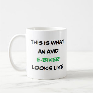 bikernas e-biker, levande kaffemugg