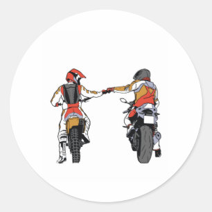 Bikernas första del runt klistermärke