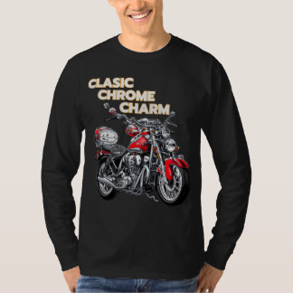 Bikernas motorcykel Classic Chrome Charm T-Shirt