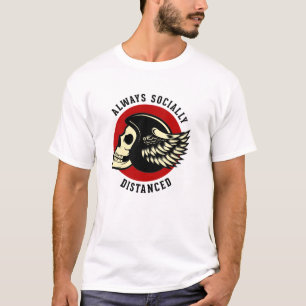 Bikernas Social Avstånd mästare T Shirt