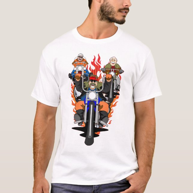 BIKERNAS TECKNADER / BUBBA:S TOONE TEES / ALASKAN T-SHIRT (Framsida)
