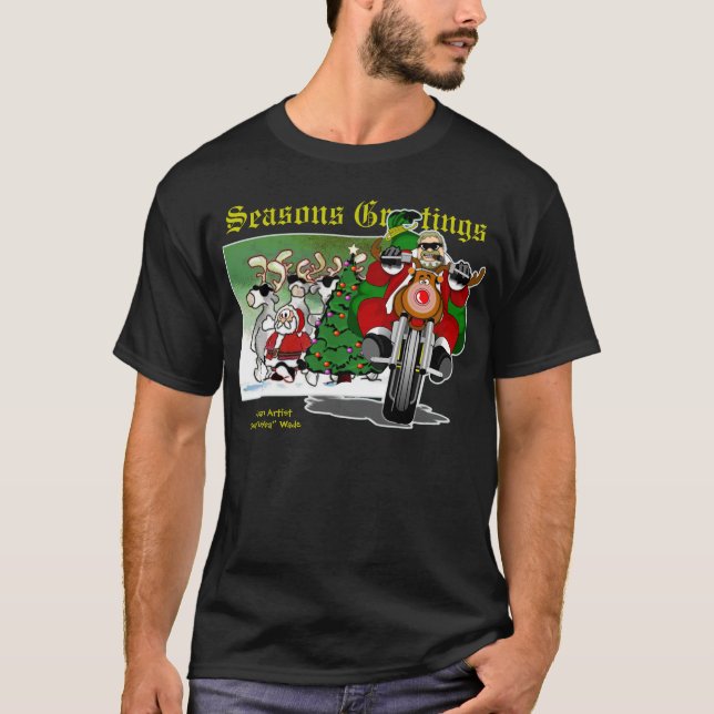 BIKERNAS TECKNADER / BUBBA:S TOONE TEES / CHRISTMA TEE SHIRT (Framsida)
