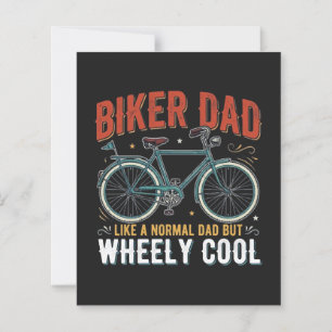 Bikerpappa som en vanlig pappa men rullande cool