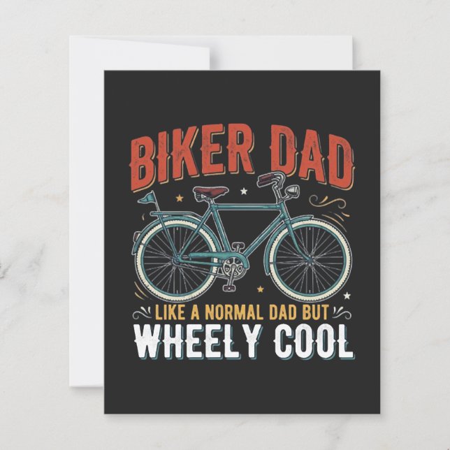 Bikerpappa som en vanlig pappa men rullande cool (Framsida)