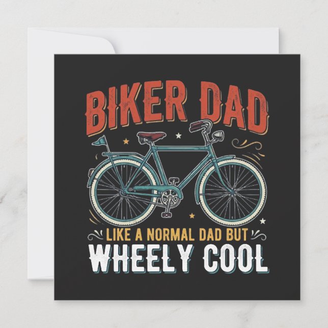 Bikerpappa som en vanlig pappa men rullande cool (Framsida)