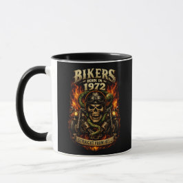 Bikers Born In 1972 Straight From Hell Mug Mugg