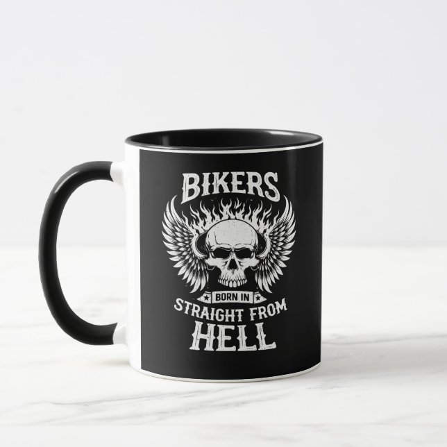 Bikers Born In Straight From Hell, Mug Mugg (Vänster)