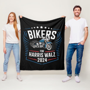 Bikers For Harris Walz 2024 Harris Waltz 2024  Fleecefilt