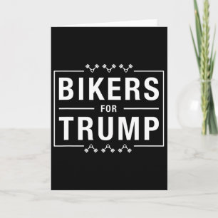 Bikers For Trump Republikan Konservativ Motorcykel Kort