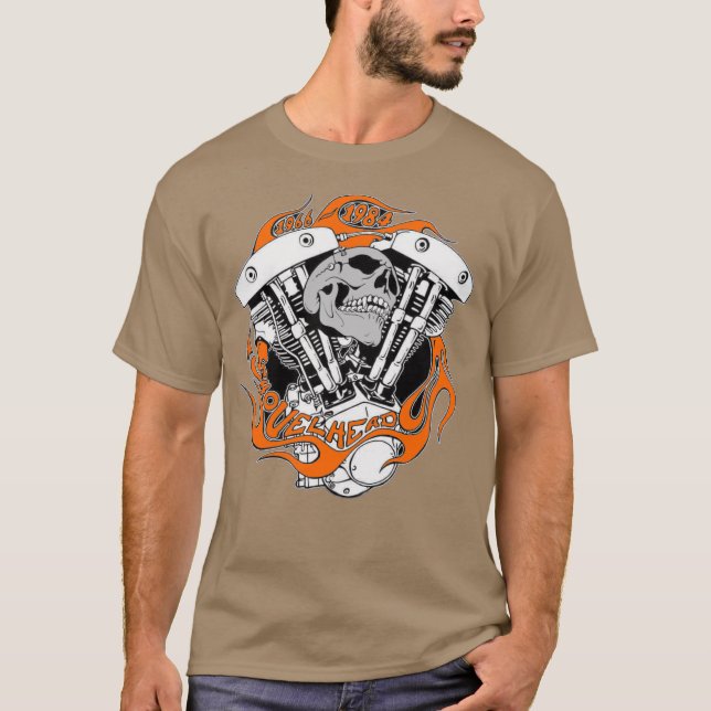 Bikershirt - 1966-1984 Shovelhead T Shirt (Framsida)