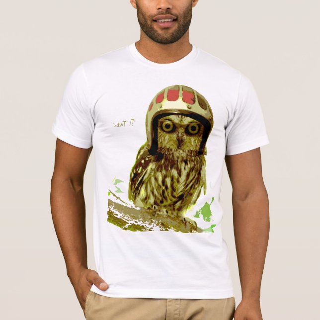 Bikeruggla med hjälmen tee shirt (Framsida)