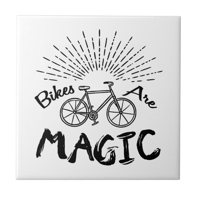 Bikes är magiska kakelplatta (Framsidan)