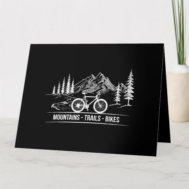 Bikes - Cyclist Bike Rider Bicycle Kort (Framsida)