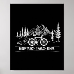 Bikes - Cyclist Bike Rider Bicycle Poster