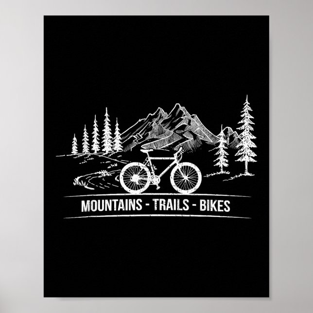 Bikes - Cyclist Bike Rider Bicycle Poster (Framsidan)