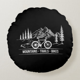Bikes - Cyclist Bike Rider Bicycle Rund Kudde