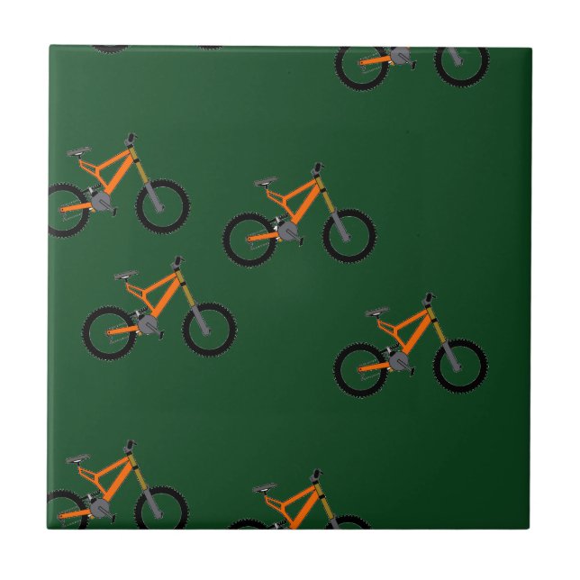 Bikes på grönt kakelplatta (Framsidan)