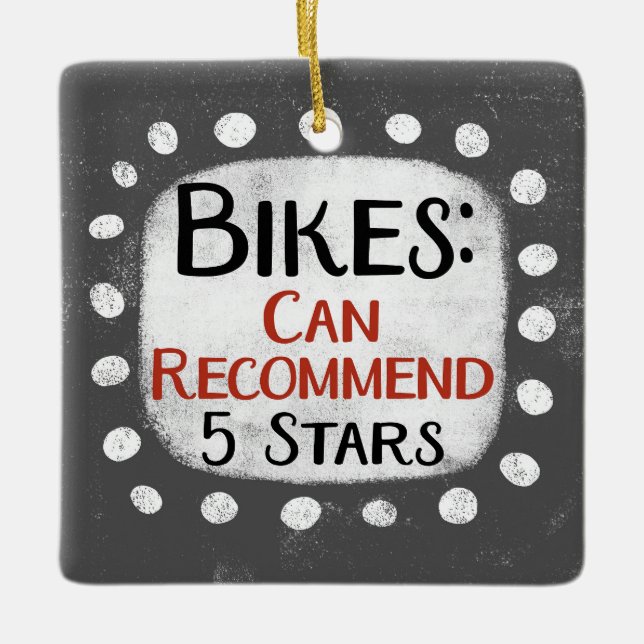 Bikes Review 5 Stars Ornament (Framsida)