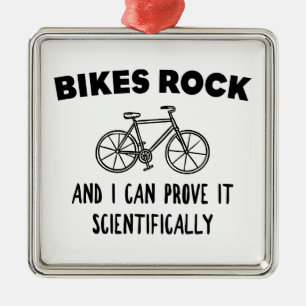 Bikes Sten och jag kan bevisa det vetenskapligt Julgransprydnad Metall