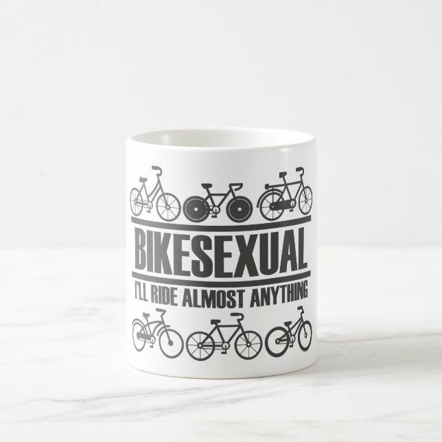 Bikesexual - Lena Bicycle och Biking Kaffemugg (Center)