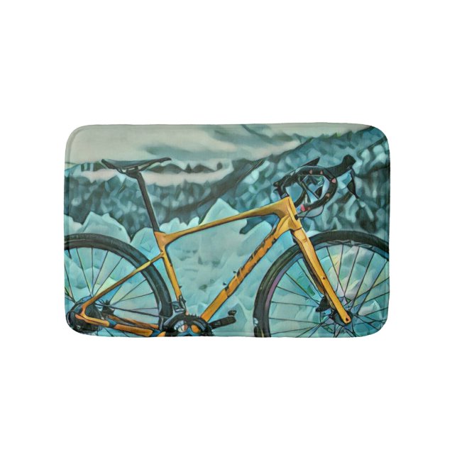 Biking Älskare Gift Badrumsmatta (Framsidan)