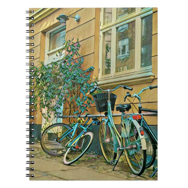 Biking Älskare Gift | Färgning av cykling Anteckningsbok (Framsidan)