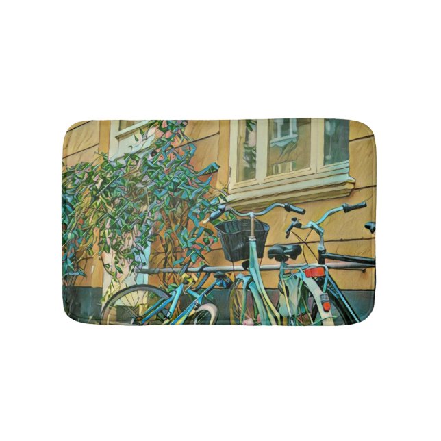 Biking Älskare Gift | Färgning av cykling Badrumsmatta (Framsidan)