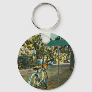 Biking Älskare Gift Färgning av cykling Nyckelring