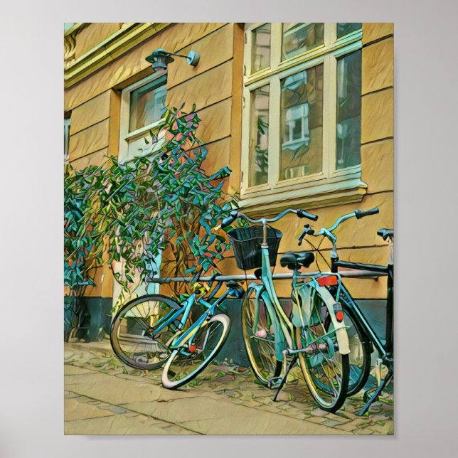Biking Älskare Gift | Färgning av cykling Poster (Framsidan)