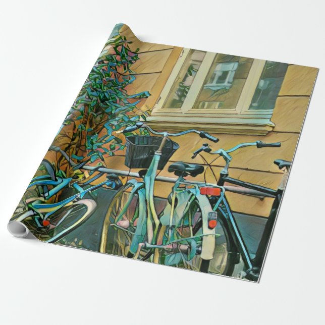 Biking Älskare Gift | Färgning av cykling Presentpapper (Utrullad)