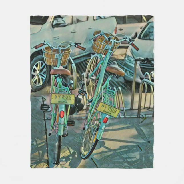 Biking Älskare Gift for Cyclist Fleecefilt (Framsidan)