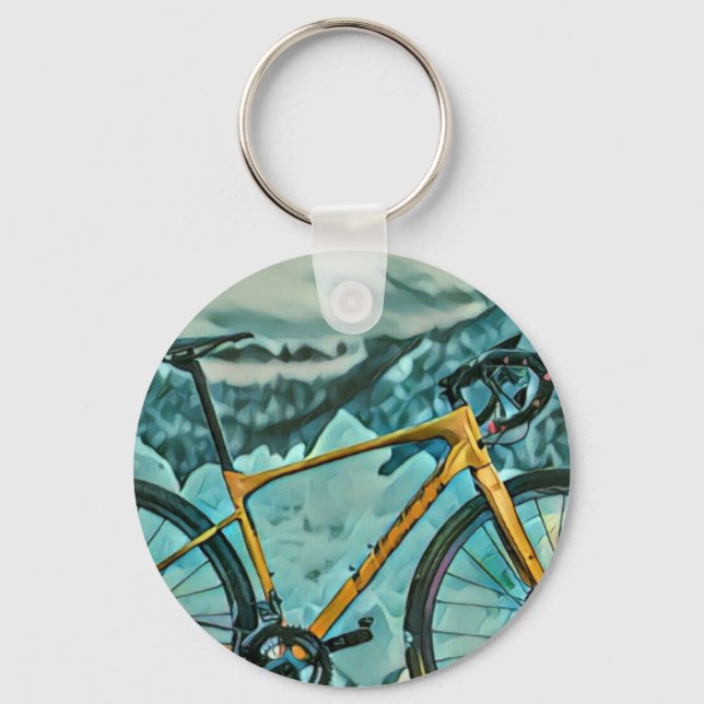 Biking Älskare Gift Nyckelring (Framsida)