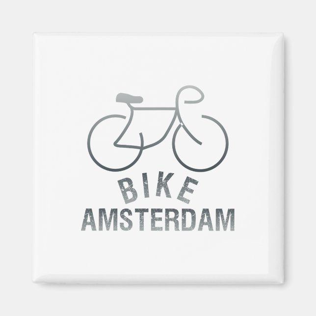 Biking Amsterdam Netherlands Graphic _1  Magnet (Framsidan)